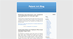 Desktop Screenshot of blog.patent-art.com