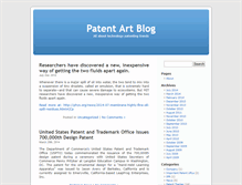 Tablet Screenshot of blog.patent-art.com